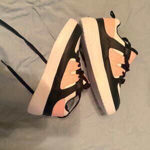Kids Pink/Black High-Top Sneakers – Size 35 (approx. kids 4-4.5) – New